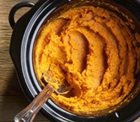 Easy Slow Cooker Mashed Sweet Potatoes image