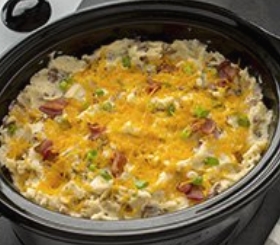 Slow Cooker Loaded Mashed Potatoes image