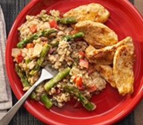 Chicken & Asparagus with Farro image
