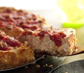 Chunky Salsa Cheesecake image