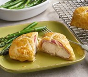 Ham and Swiss Chicken in Pastry image