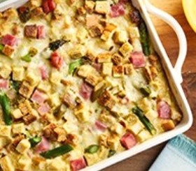 Ham and Asparagus Strata image