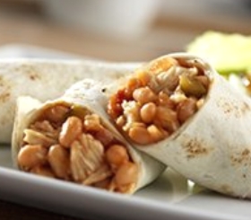 Chicken and Bean Burritos image