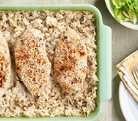 One Dish Chicken & Rice Bake image
