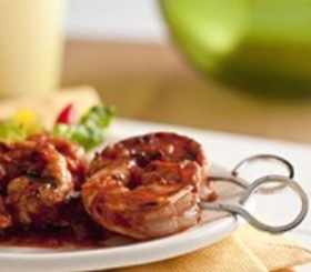 Grilled Skewered Shrimp image