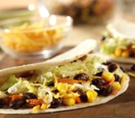 Black Bean and Vegetable Tacos image