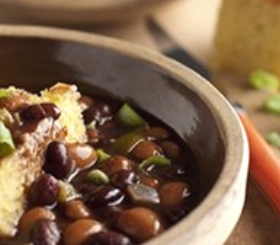 Two-Bean Soup with Cornbread image