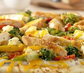 Chicken & Stir-Fry Vegetable Pizza image