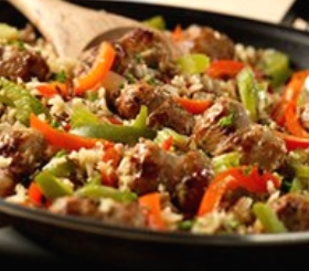 Savory Sausage & Rice Skillet image