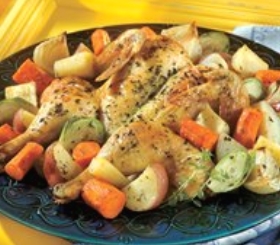 Thyme Chicken & Roasted Winter Vegetables image
