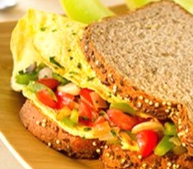 Breakfast Omelet Sandwiches image