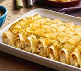 Cheesy Chicken Enchiladas Verde image