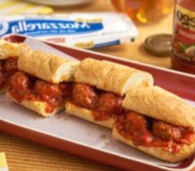 3 Step Mozzarella Meatball Sandwiches image