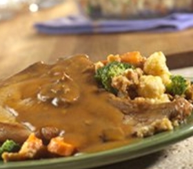 Baked Pork Chops with Garden Stuffing image