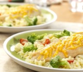 Pressure Cooker Cheesy Chicken & Rice Casserole image