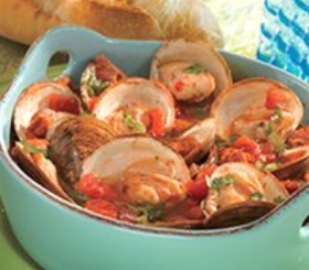 Portuguese-Style Steamed Clams image