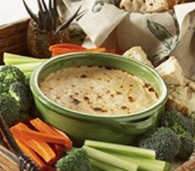 Warm French Onion Dip with Crusty Bread image